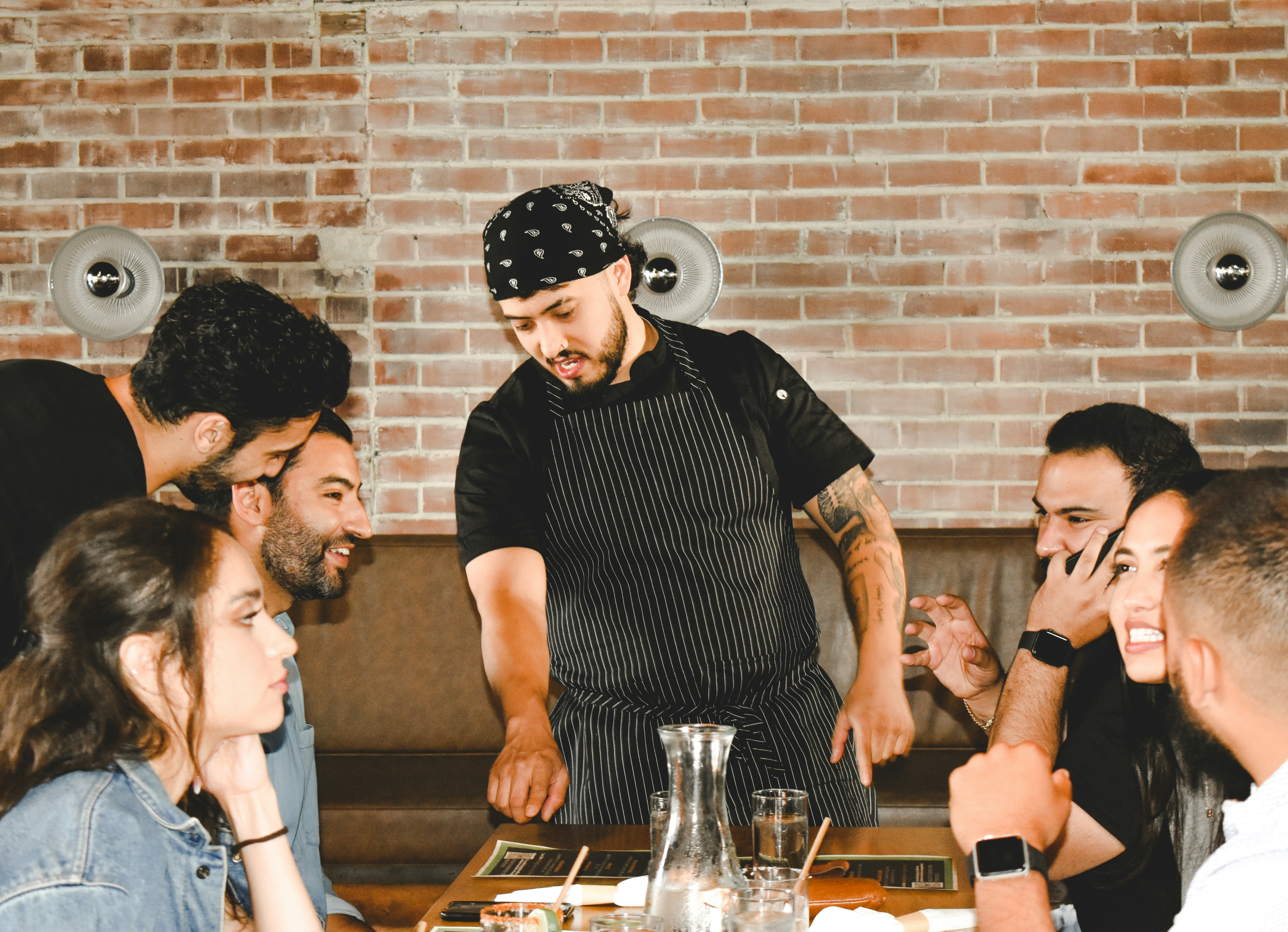 Chef presenting to Foodies