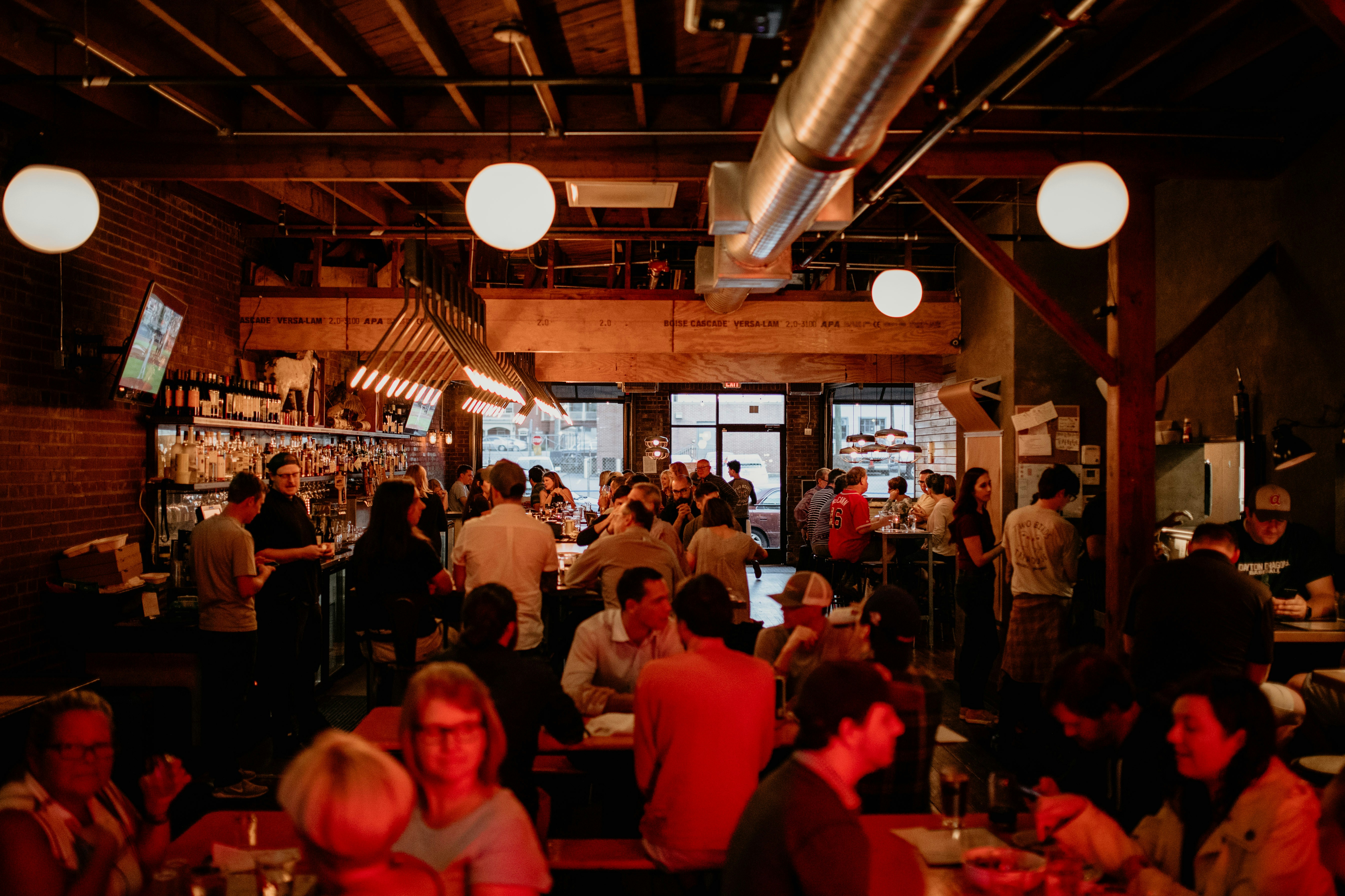 Busy restaurant full of Foodies